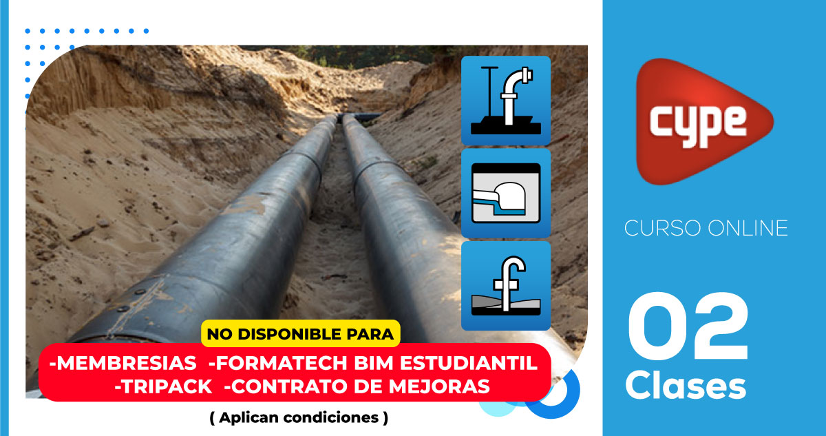 Tendido de redes urbanas de alcantarillado